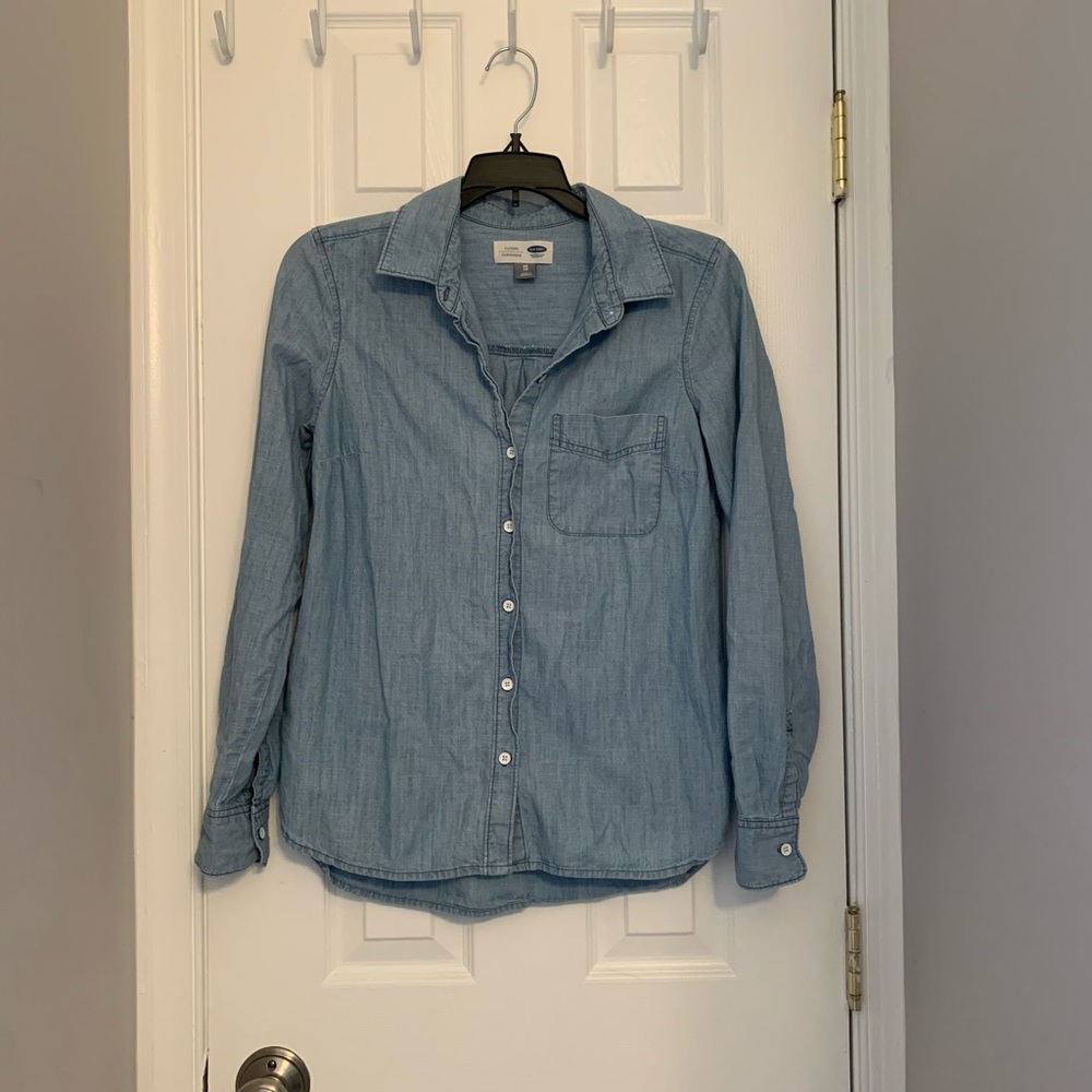Denim Button-Up